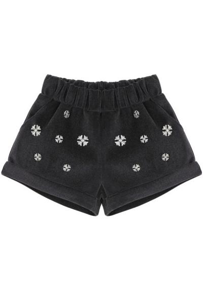 Oasap Vintage Cross High Waist Shorts