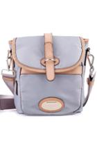 Oasap Fold Over Shoulder Bag With Slot Through Strap Detail