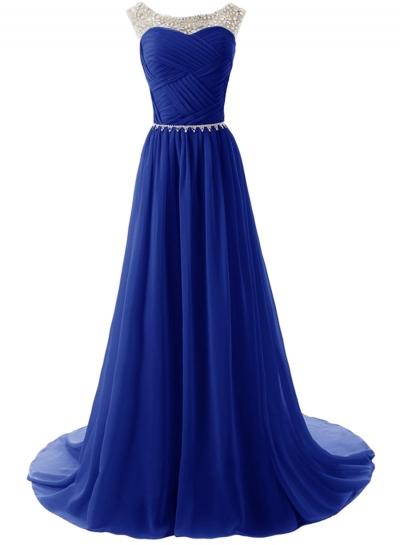 Oasap Women's Sleeveless Floor Length Evening Prom Wedding Dress
