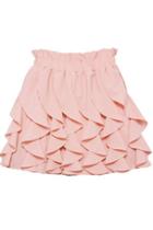 Oasap Sweet Pleated Flouncing Skirt With Elastic Waist