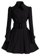 Oasap Fashion Long Sleeve Double Breasted Trench Coat