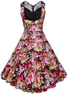 Oasap V Neck Sleeveless Floral Printed Day Dresses