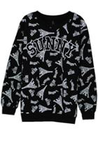 Oasap Sunny Eiffel Sweatshirt