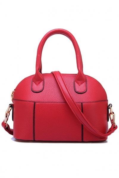 Oasap Fashion Textured Pu Barrel Tote