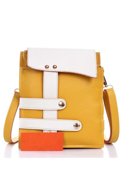 Oasap Contrast Strap Design Shoulder Bag