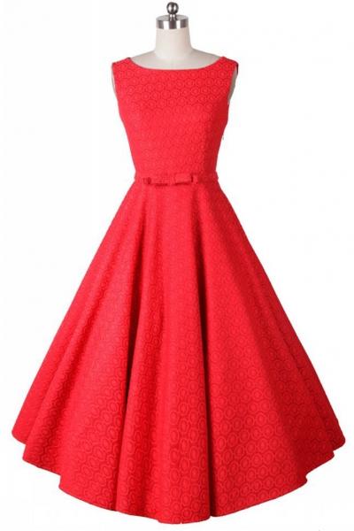 Oasap Chic Crochet Printing A-line Dress