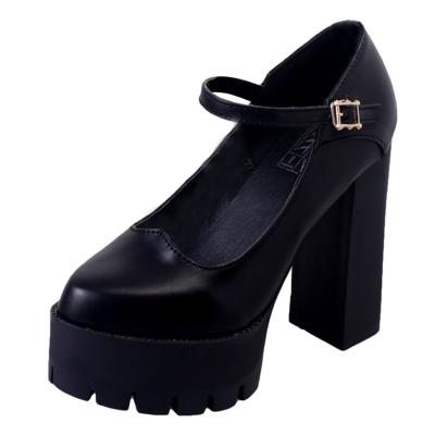 Oasap Solid Color Pointed Toe Platform High Heels Pumps