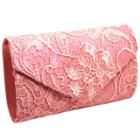 Oasap Floral Lace Evening Envelope Clutch Bag