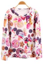 Oasap Nice Ice Cream Sweatshirt