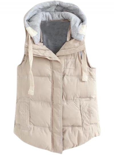 Oasap Women's Winter Vest Outwear With Drawstring Detachable Hood