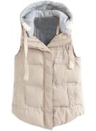 Oasap Women's Winter Vest Outwear With Drawstring Detachable Hood