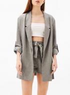 Oasap Casual Open Front Loose Fit Blazer