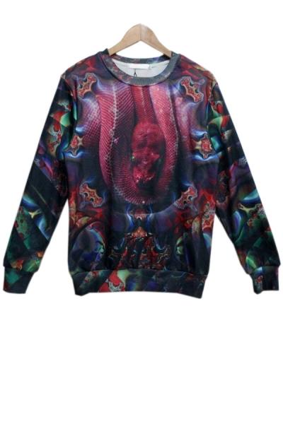 Oasap Horrible Snake Sweatshirt