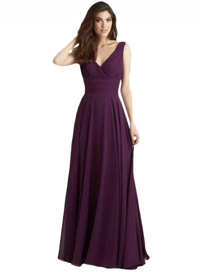 Oasap Women's Open Cowl Back Deep V Prom Dress