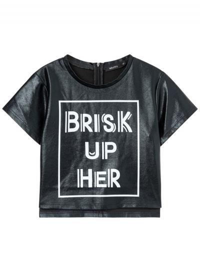 Oasap Women's Modern Letter Graphic Sweatshirt