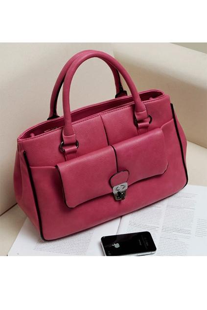 Oasap Vintage Double Handle Shoulder Bag