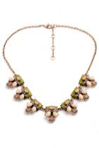 Oasap Trendy Colorblocked Faux Stone Necklace