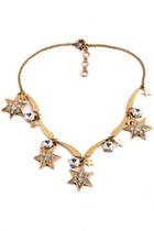 Oasap Chic Star-shaped Rhinestone Necklace