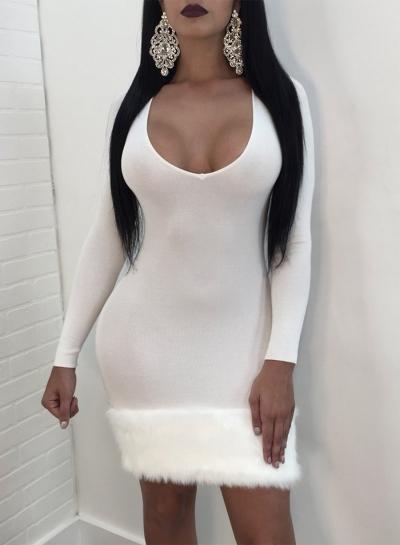 Oasap Fashion Long Sleeve Bodycon Party Dress