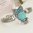 Oasap Vintage Turquoise Owl Crystal Ring