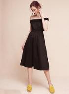 Oasap Off The Shoulder Elastic Waist Party Dress