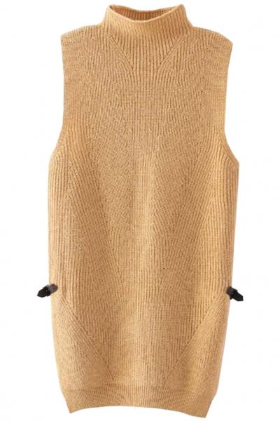 Oasap Cozy High Neck Knit Vest