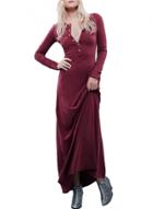 Oasap Women's Casual Buttons Front Slim Fit Full Length Dress