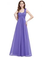 Oasap Women's Elegant One Shoulder Maxi Evening Bridesmaid Dress