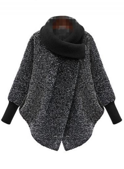 Oasap Fashion Cocoon Woolen Coat
