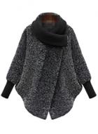 Oasap Fashion Cocoon Woolen Coat