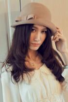 Oasap Turned Edged Bow-knot Woolen Hat