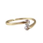 Oasap Simple Copper Zircon Open Rings