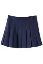 Oasap Chic Solid Pleated Mini Skirt