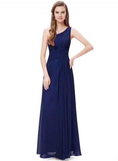 Oasap Women's Oblique Neck Slim Fit High Slit Dress
