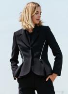 Oasap Fashion Slim Fit Peplum Blazer