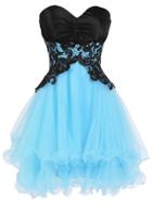 Oasap Sweetheart Bridesmaid Short Prom Homecoming Party Dresses For Juniors