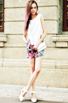 Oasap Floral Print High Waist Hot Shorts