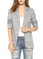 Oasap Women's Houndstooth Notch Lapel Blazer