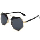 Oasap Unisex's Fashion Large Metal Frame Flat Mirrored Lens Sunglasses