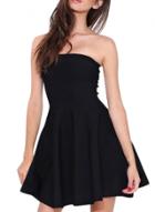Oasap Women's Little Black Off Shoulder A-line Dress