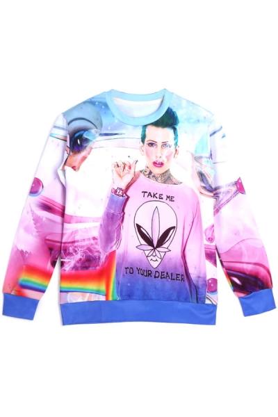 Oasap Take Me To Your Dream Sweatshirt