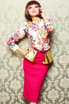Oasap High Waistline Dress With Flounce Girdle