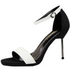Oasap Fashion Open Toe Ankle Strap High Heels Sandals