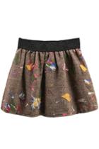 Oasap The Dazzle Colors Patterned Mini Skirt