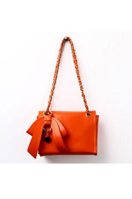 Oasap Bow-knot Chain Magnetic Snap Shoulder Bag