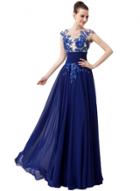 Oasap Women's Sleeveless Floral Lace Evening Party Wedding Bridesmaid Dress