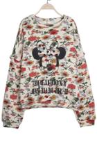 Oasap Cartoon Floral Sweatshirt