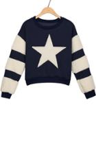 Oasap Star Fleece Sweatshirt