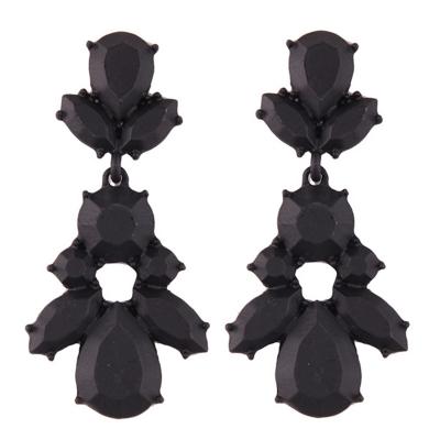 Oasap Solid Color Irregular Geometric Shape Earrings