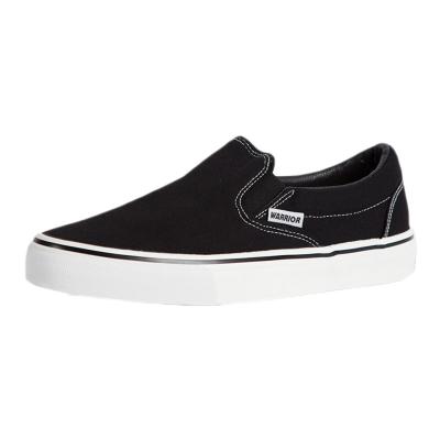 Oasap And Men's Solid Color Round Toe Flat Heels Slip-on Canvas Shoes